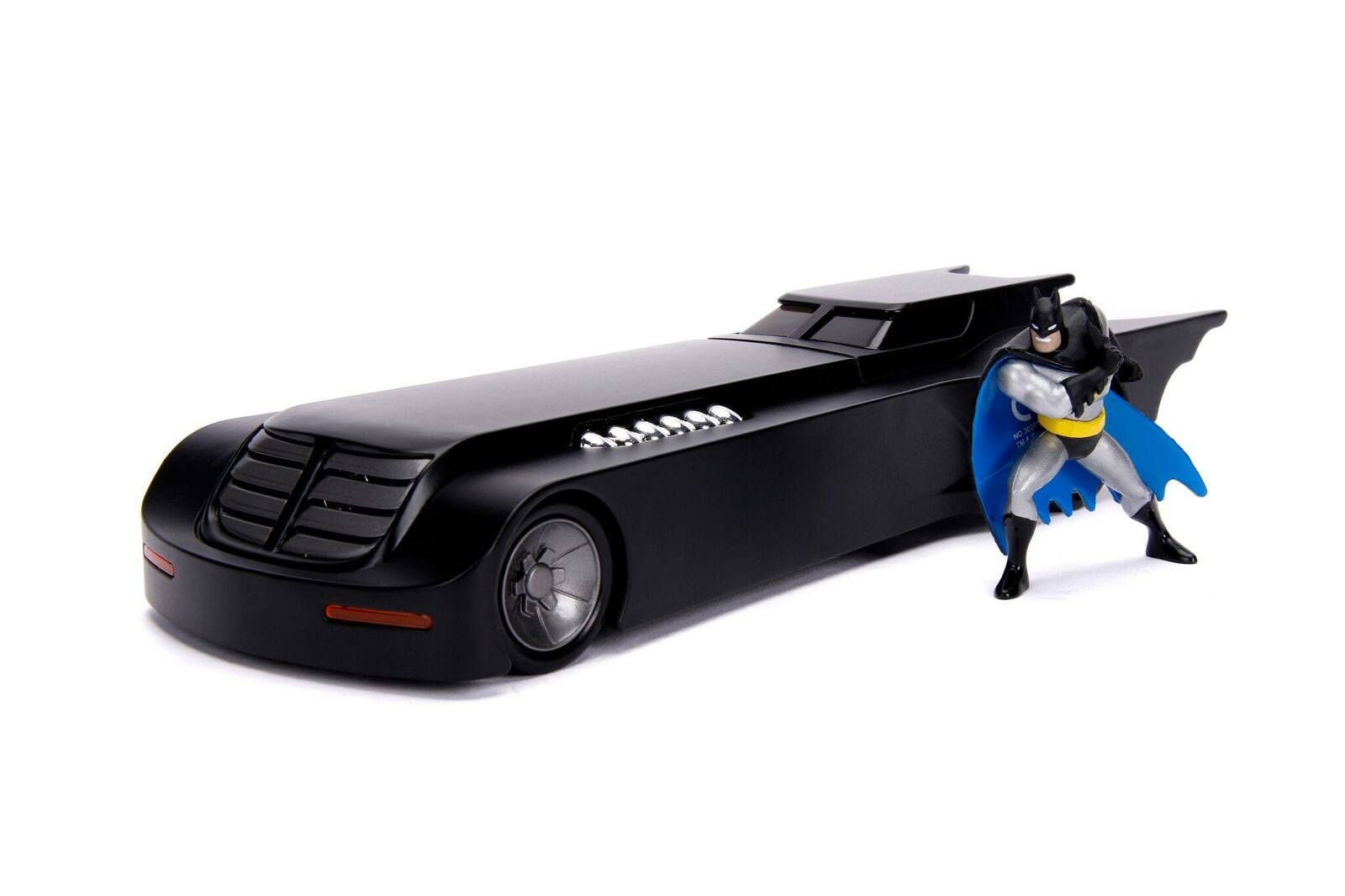 Batman Animated Series Metals Diecast Model 1/24 Batmobile with figure Jada Toys