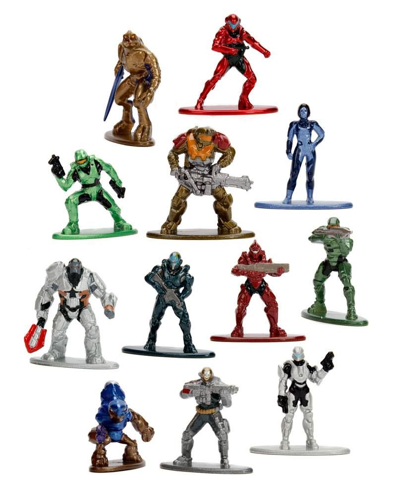 Halo Nano Metalfigs Diecast Mini Figures 4 cm Assortment (24) Jada Toys