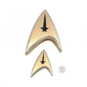Star Trek Discovery Enterprise Badge & Pin Set Command