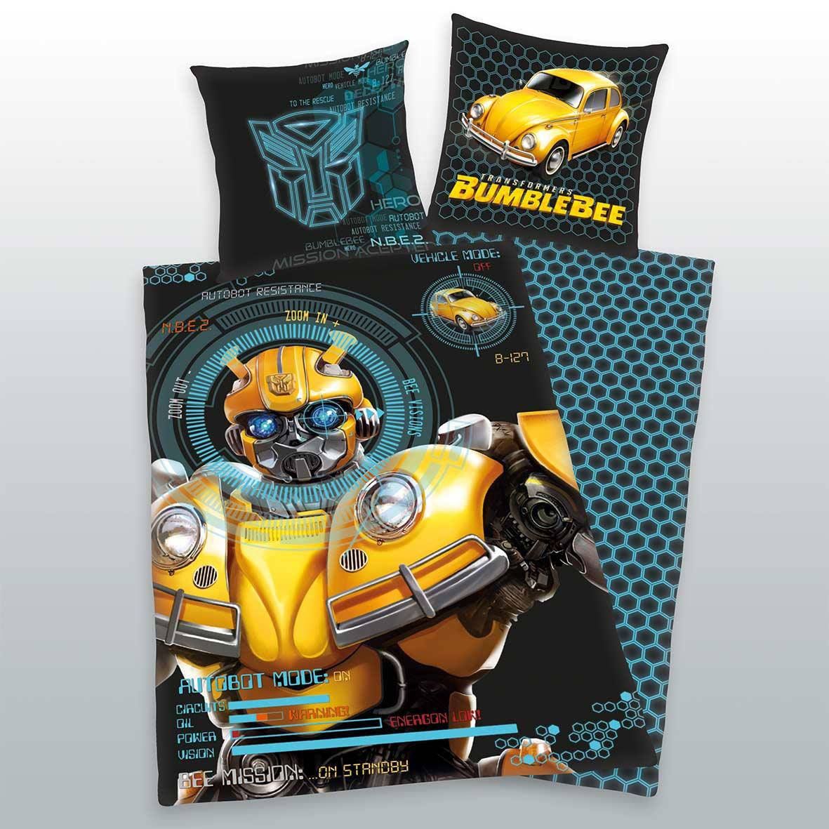 Transformers Bumblebee Duvet Set 135 x 200 cm / 80 x 80 cm Herding