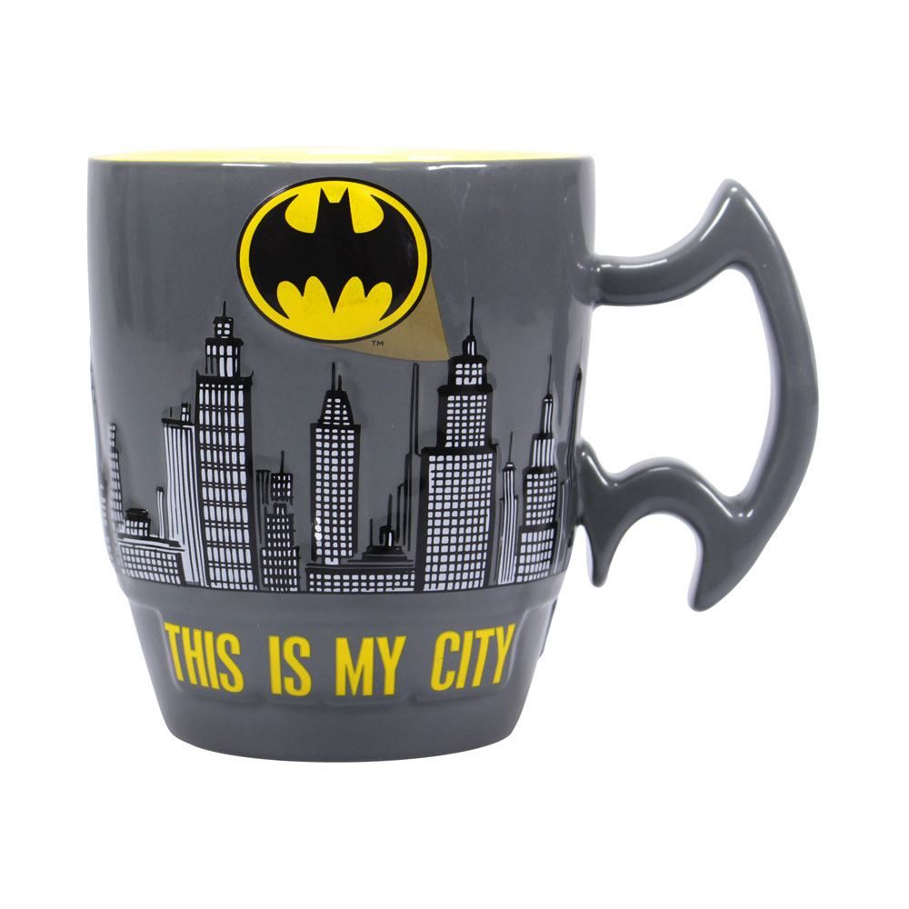 Batman Embossed Mug City Scene Half Moon Bay
