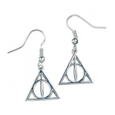 Harry Potter Deathly Hallows Earrings (silver plated) Carat Shop, The