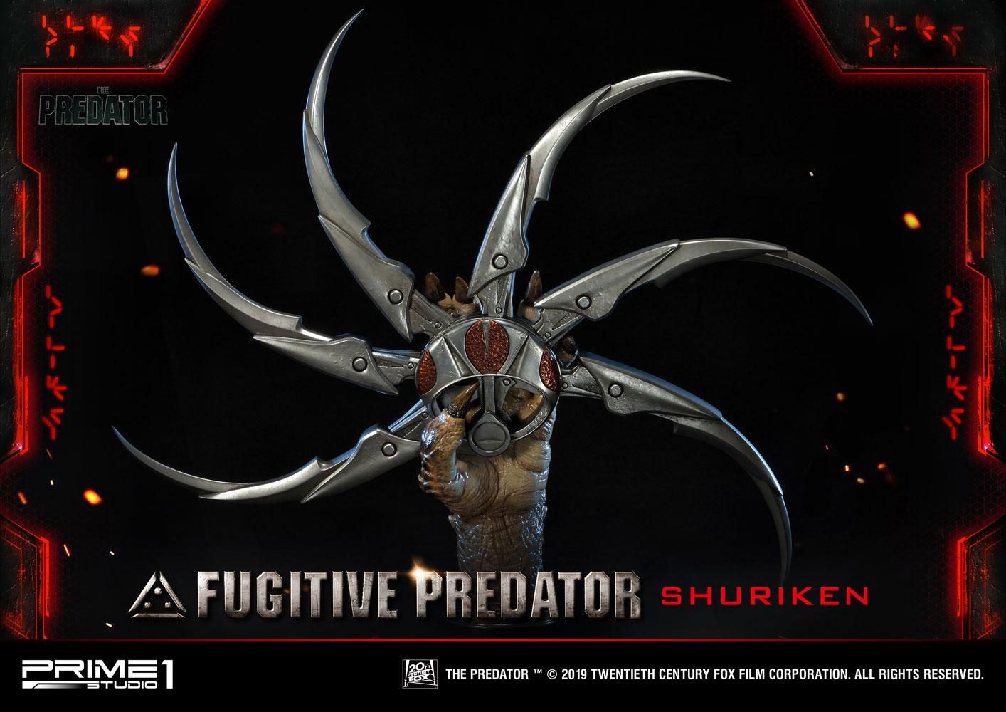 Predator 2018 Bust 1/1 Fugitive Predator Shuriken 65 cm Prime 1 Studio
