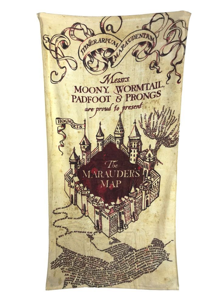 Harry Potter Towel Marauder's Map 150 x 75 cm Groovy