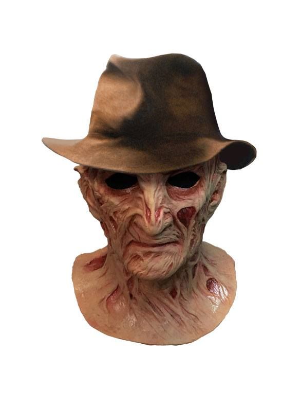 A Nightmare on Elm Street 4: The Dream Master Deluxe Latex Mask with Hat Freddy Krueger Trick Or Treat Studios