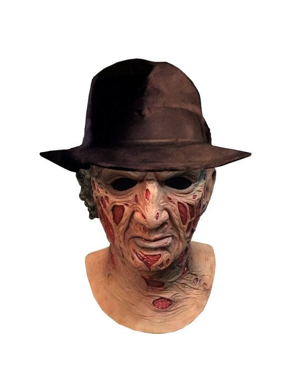 A Nightmare On Elm Street Deluxe Latex Mask with Hat Freddy Krueger Trick Or Treat Studios