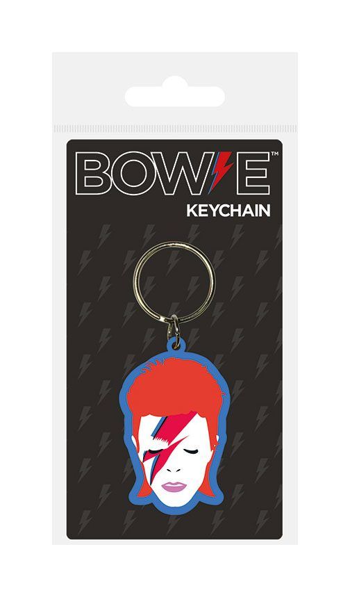 David Bowie Rubber Keychain Aladdin Sane 6 cm Pyramid International