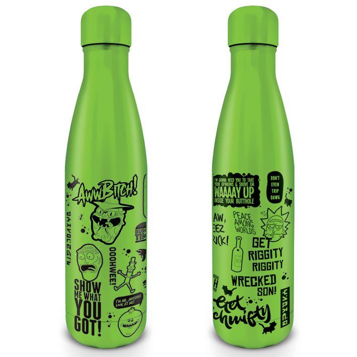 Rick and Morty Drink Bottle Quotes Pyramid International