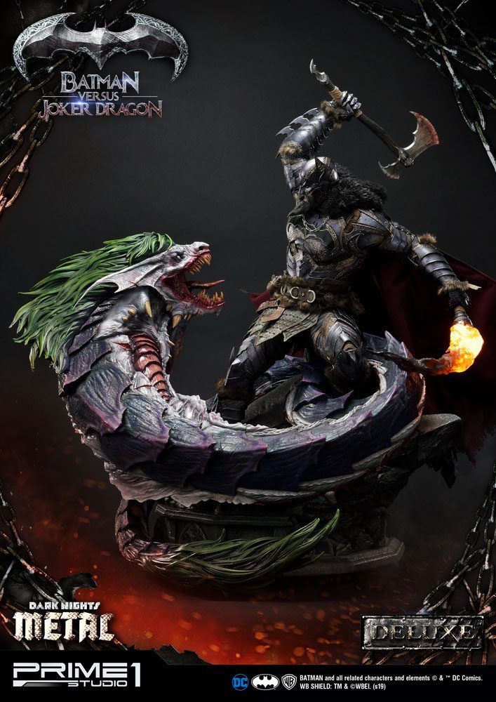 Dark Nights: Metal Statue Batman Versus Joker Dragon Deluxe Ver. 87 cm Prime 1 Studio