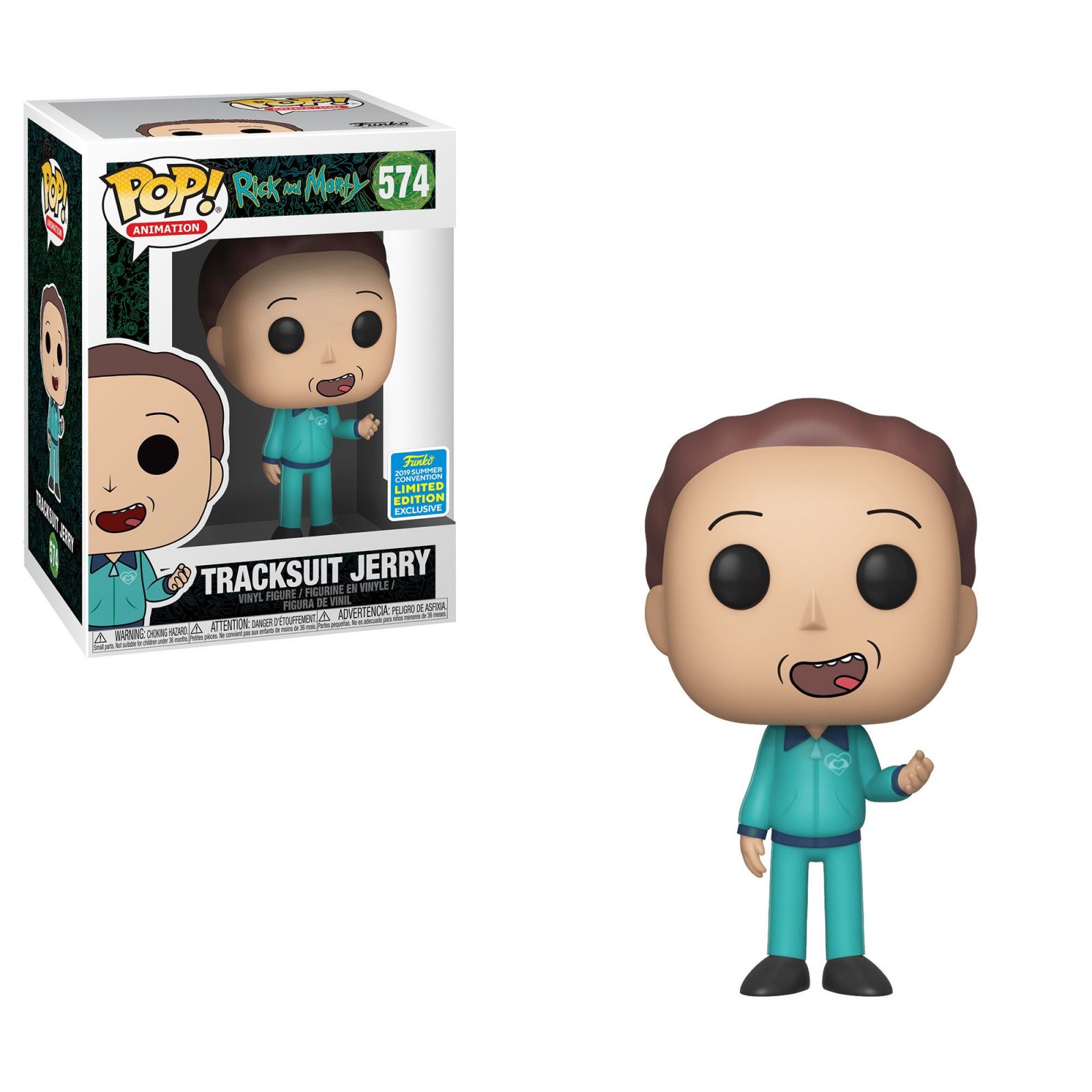 Rick and Morty POP! Animation Vinyl Figure Tracksuit Jerry SDCC Exclusive 9 cm Funko