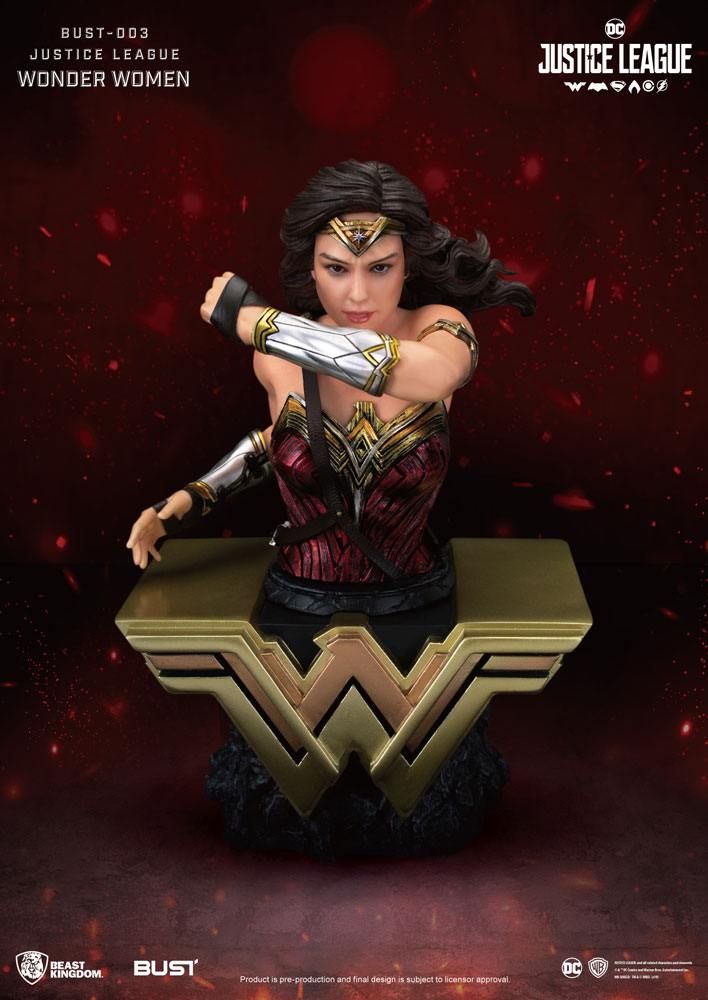 Justice League PVC Bust Wonder Woman 15 cm Beast Kingdom Toys