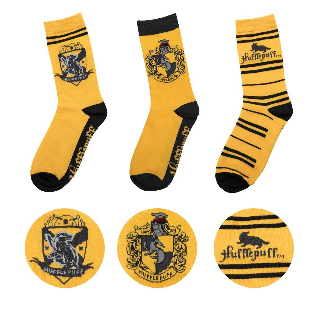 Harry Potter Socks 3-Pack Hufflepuff Cinereplicas