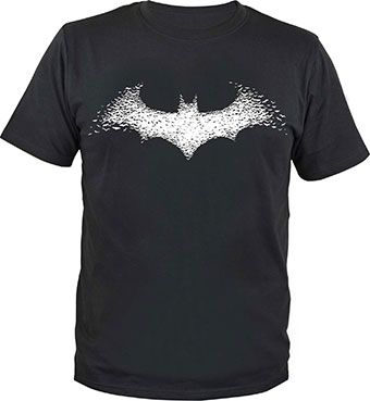 Batman T-Shirt Batarang Logo Size M United Labels