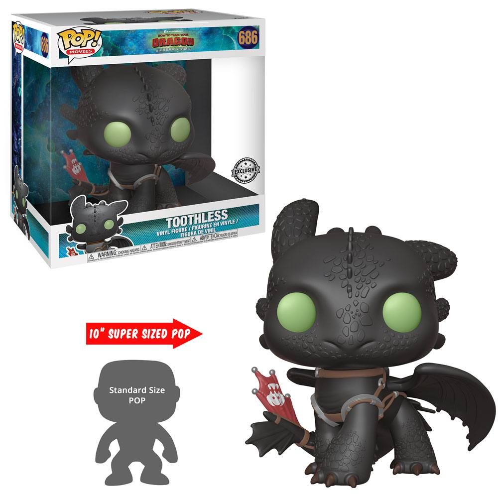 How to Train Your Dragon 3 Super Sized POP! Vinyl Figure Toothless 25 cm Funko