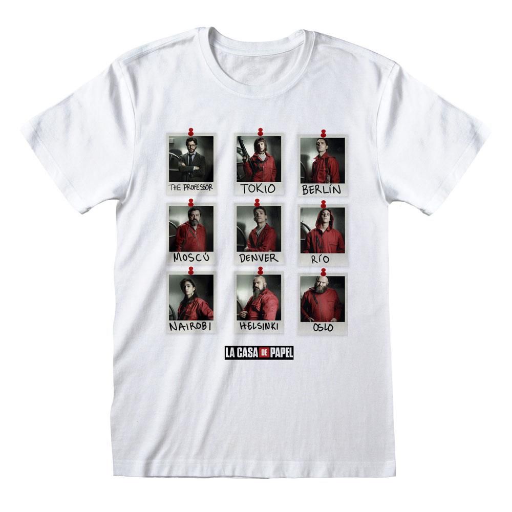 Money Heist T-Shirt Polaroid Size L Heroes Inc
