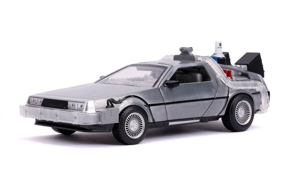 Back to the Future II Hollywood Rides Diecast Model 1/24 DeLorean Time Machine Jada Toys