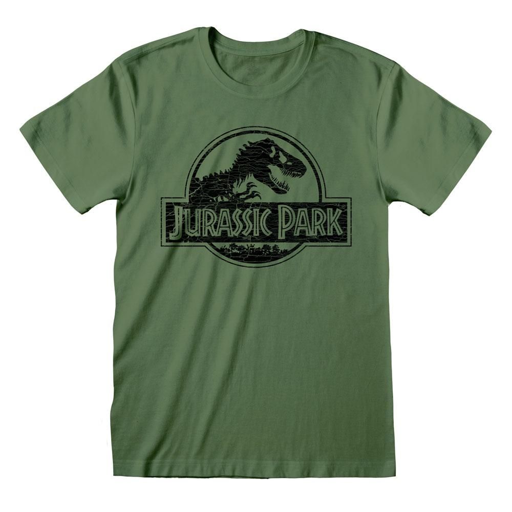 Jurassic Park T-Shirt Mono Logo Size L Heroes Inc
