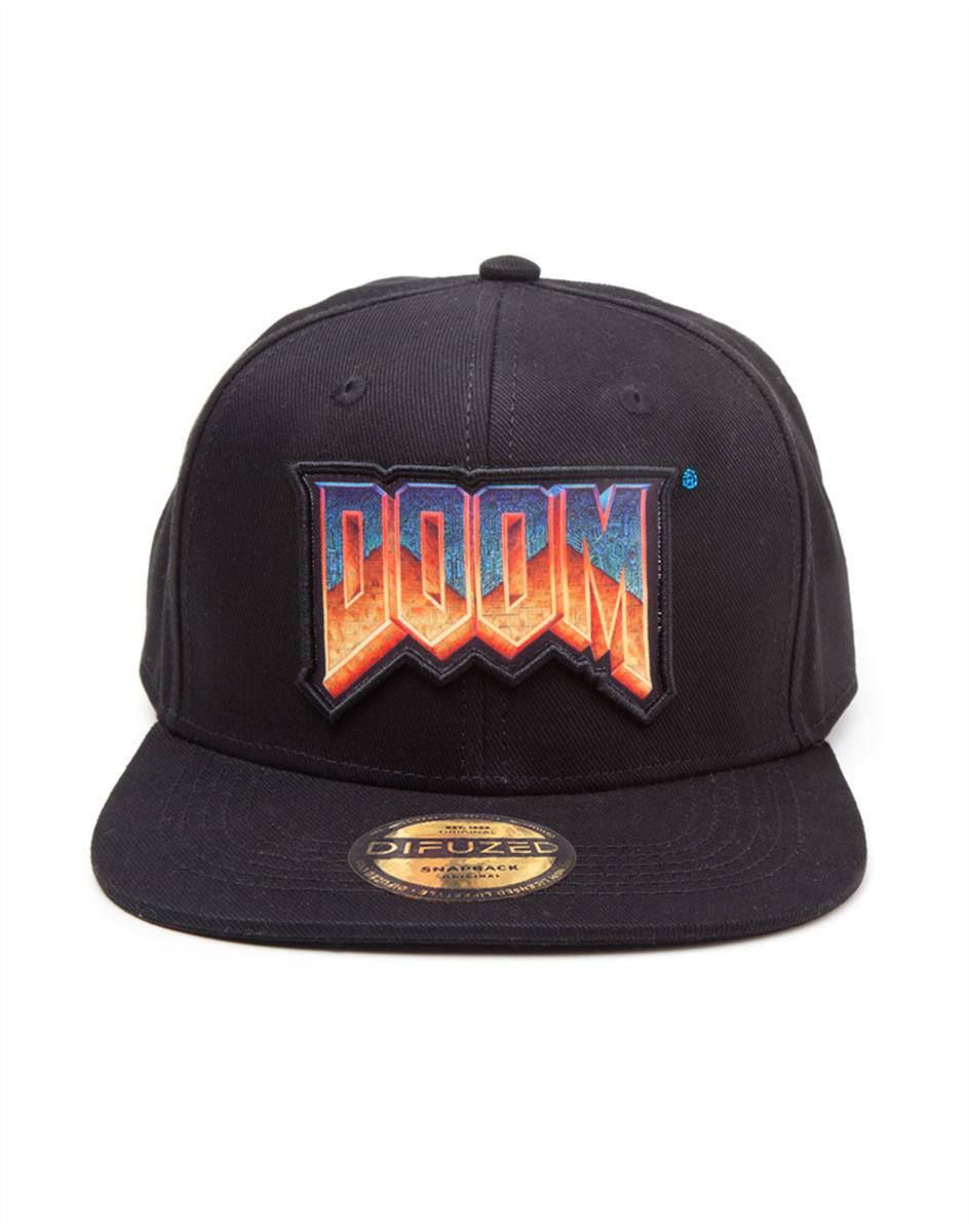 Doom Snapback Cap Label Difuzed