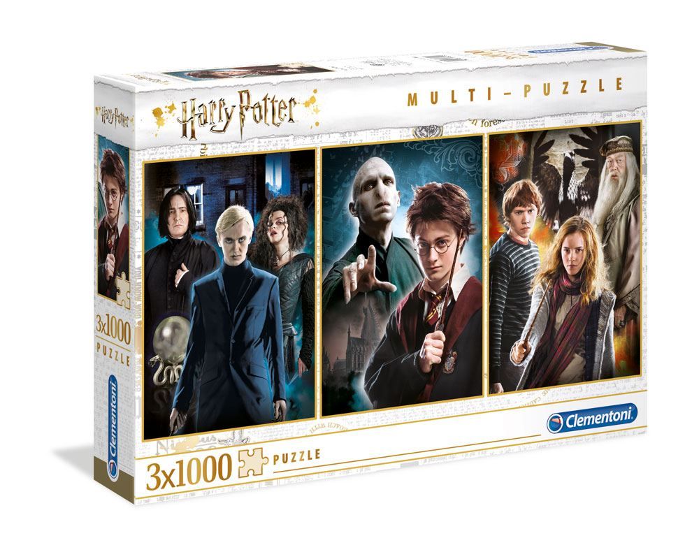 Harry Potter Multi Jigsaw Puzzle Characters (3 x 1000 pieces) Clementoni
