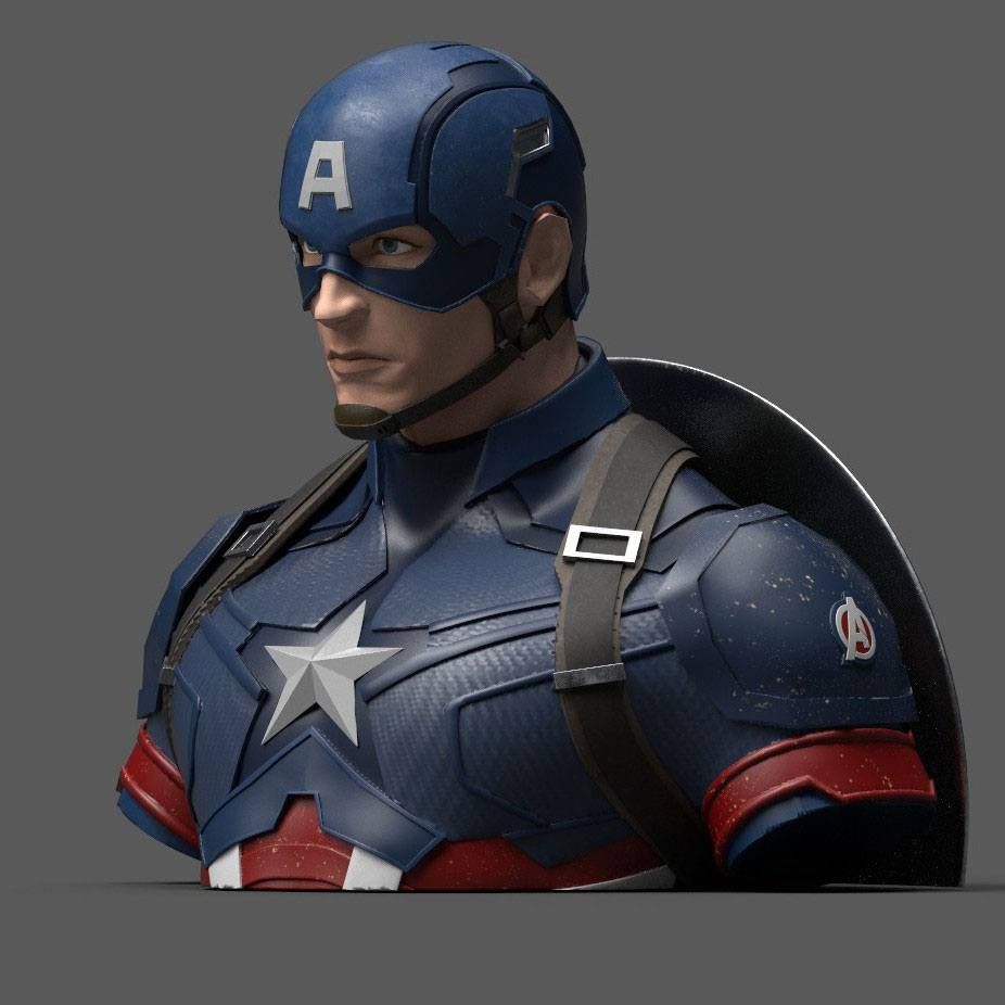 Avengers Endgame Coin Bank Captain America 20 cm Semic