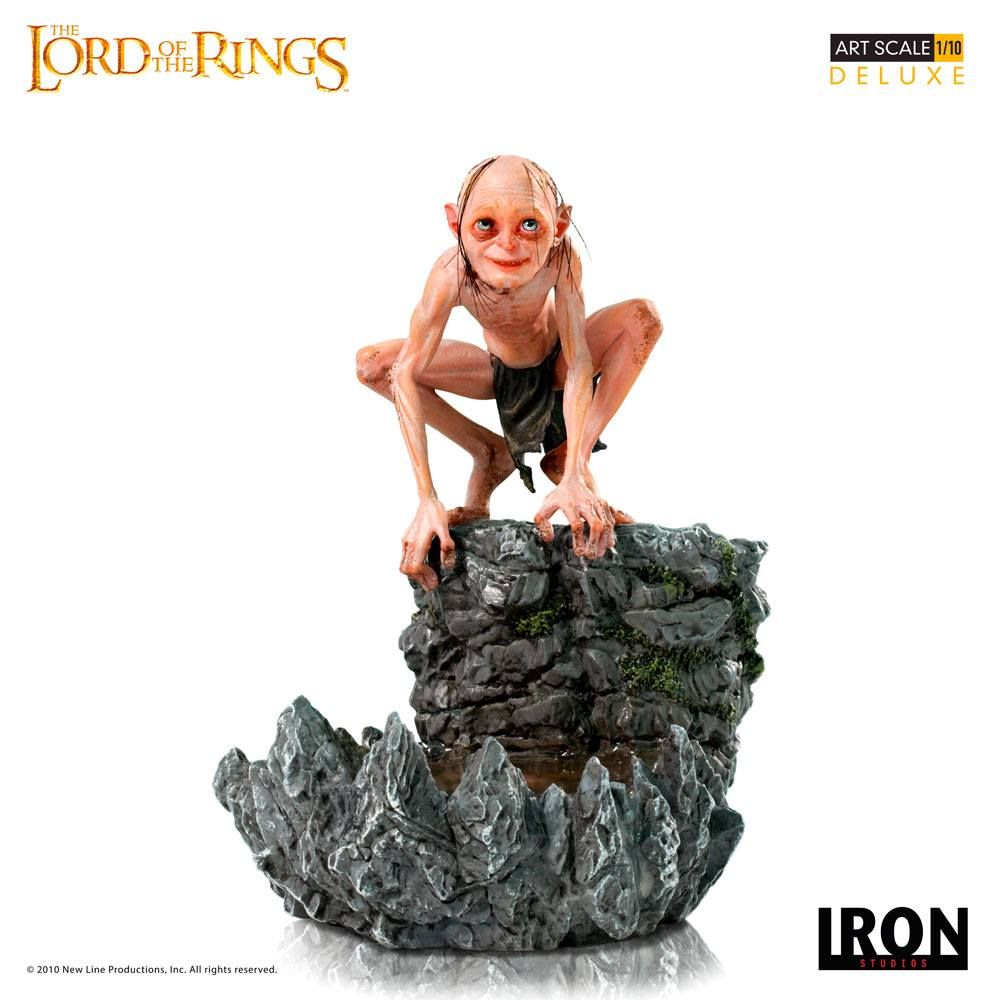 Lord Of The Rings Deluxe Art Scale Statue 1/10 Gollum 12 cm Iron Studios