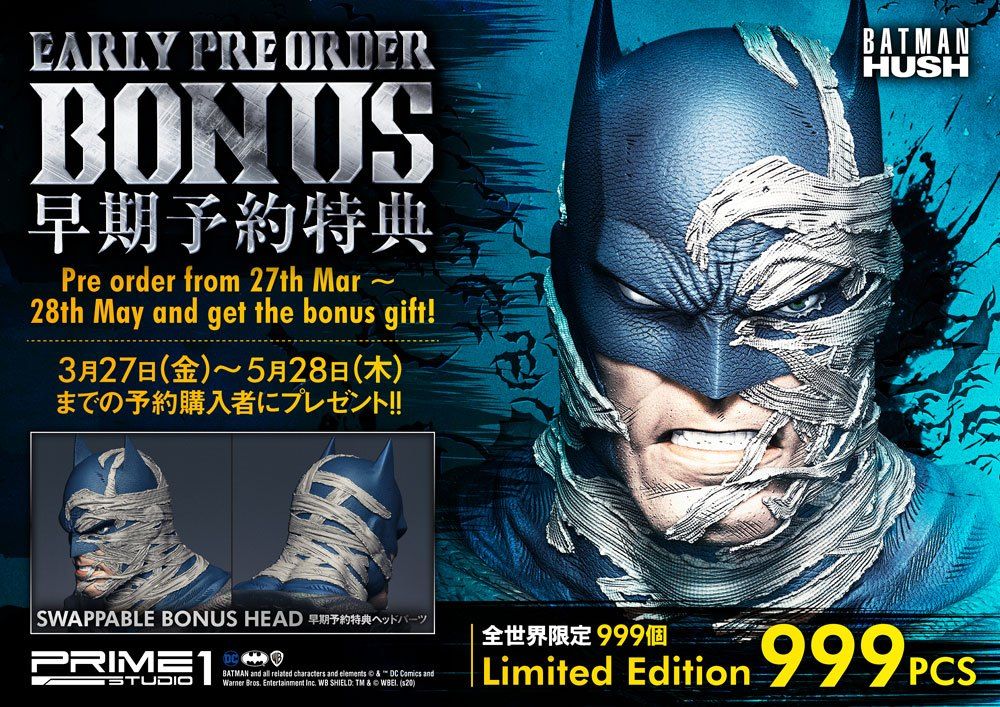 Batman Hush Statue 1/3 Batman Batcave Deluxe Bonus Version 88 cm Prime 1 Studio