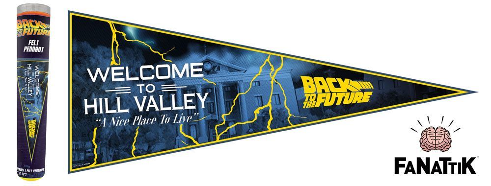 Back to the Future Felt Pennant Welcome To Hill Valley FaNaTtik