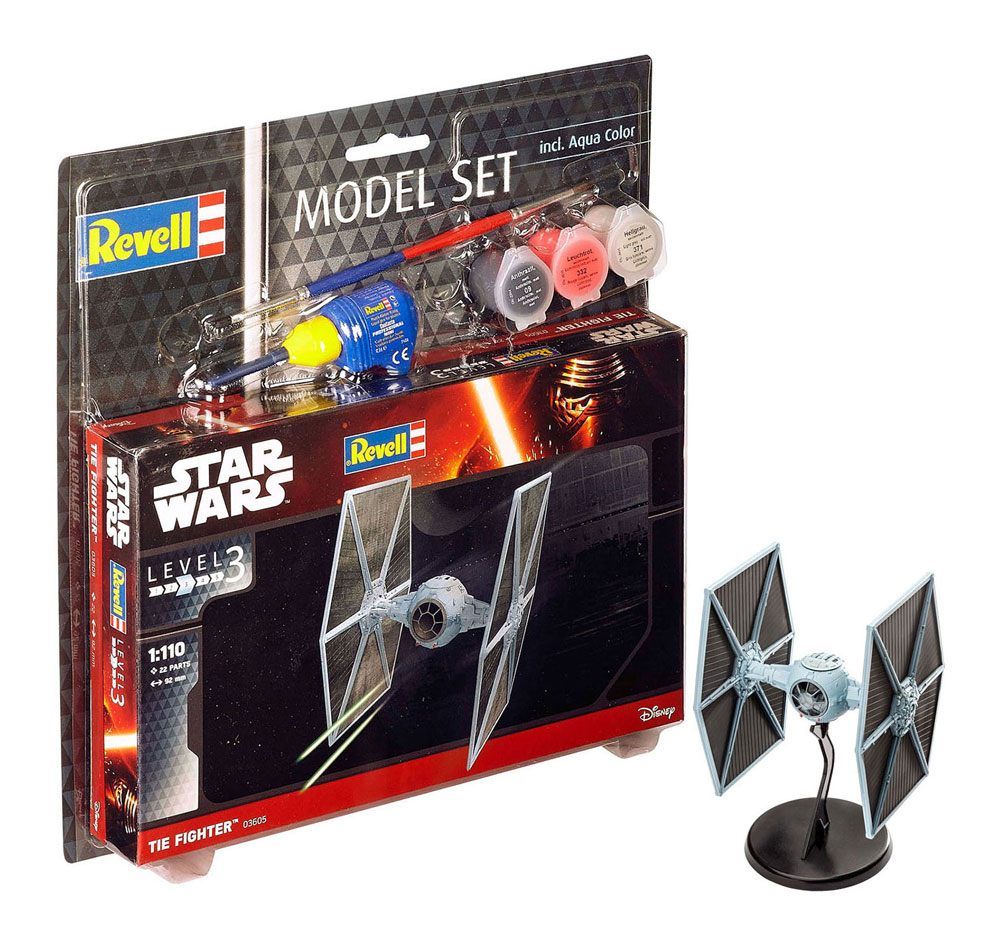 Star Wars Model Kit 1/110 Model Set TIE Fighter 9 cm Revell