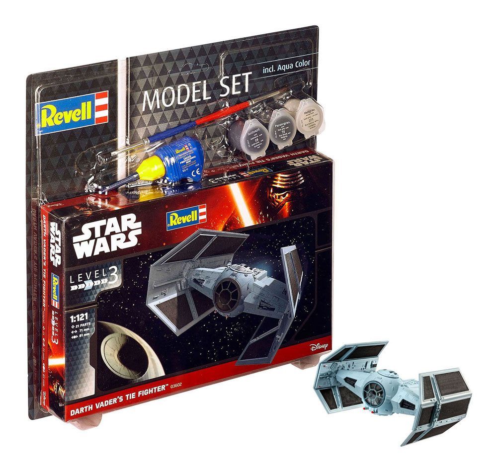 Star Wars Model Kit 1/121 Model Set Darth Vader's TIE Fighter 7 cm Revell