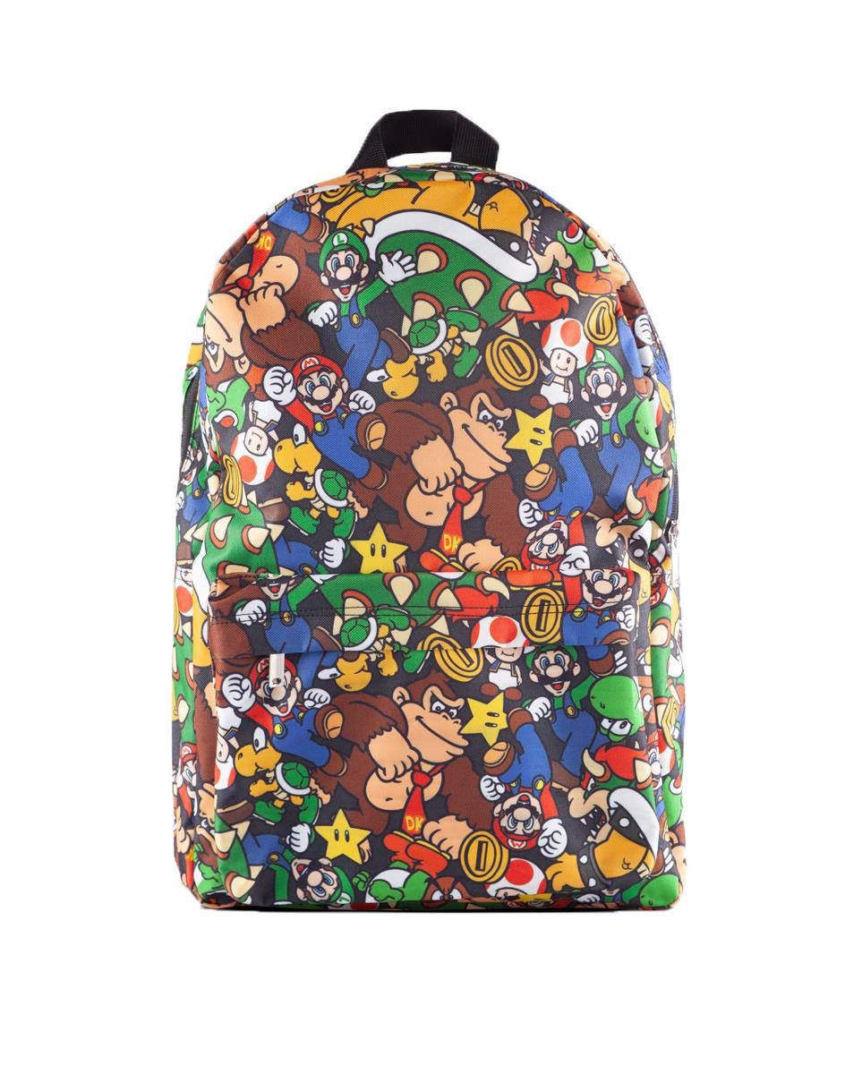 Nintendo Backpack Super Mario Characters AOP Difuzed