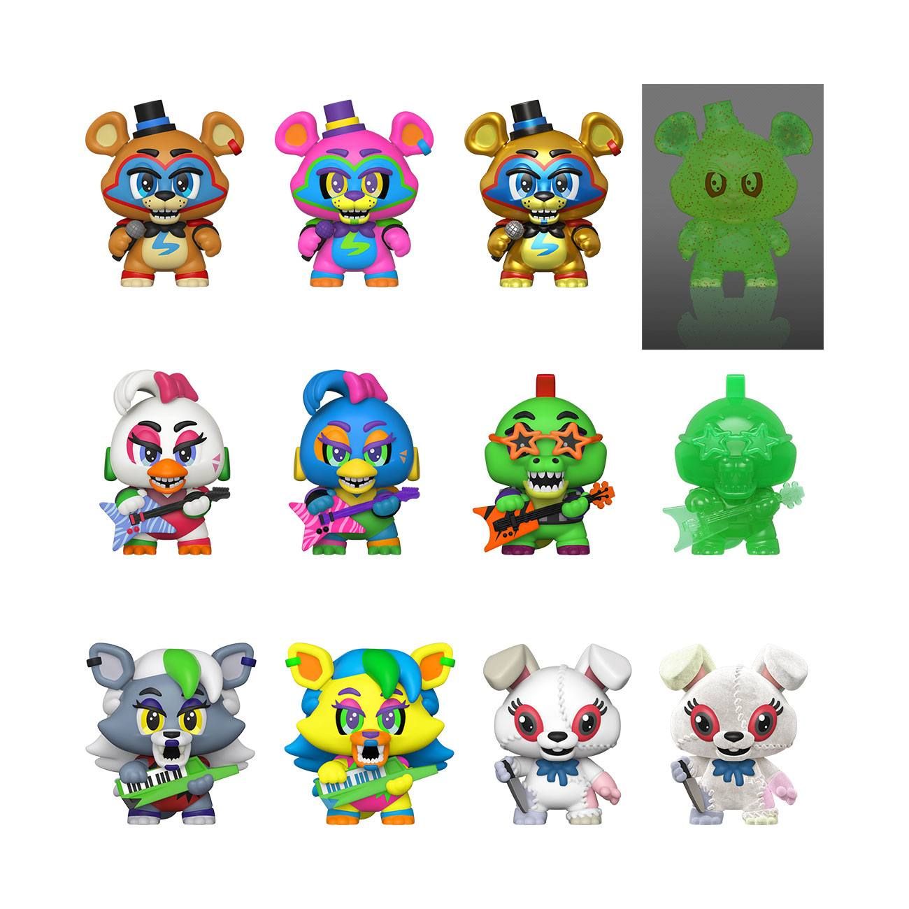 Five Nights at Freddy's Mystery Minis Vinyl Mini Figures 6 cm Display Security Breach (12) Funko