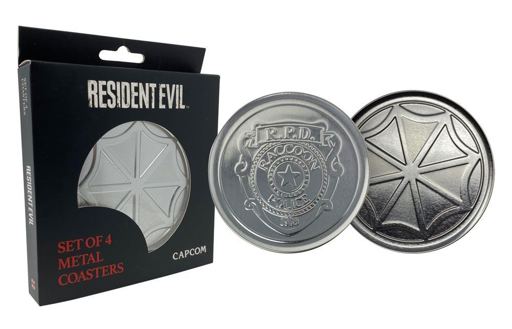 Resident Evil Coaster 4-Pack Police & Logo FaNaTtik