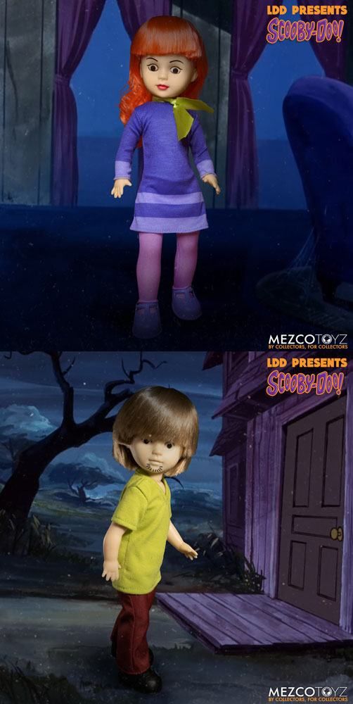 Scooby-Doo & Mystery Inc Build A Figure Living Dead Dolls 25 cm Daphne & Shaggy Assortment (6) Mezco Toys