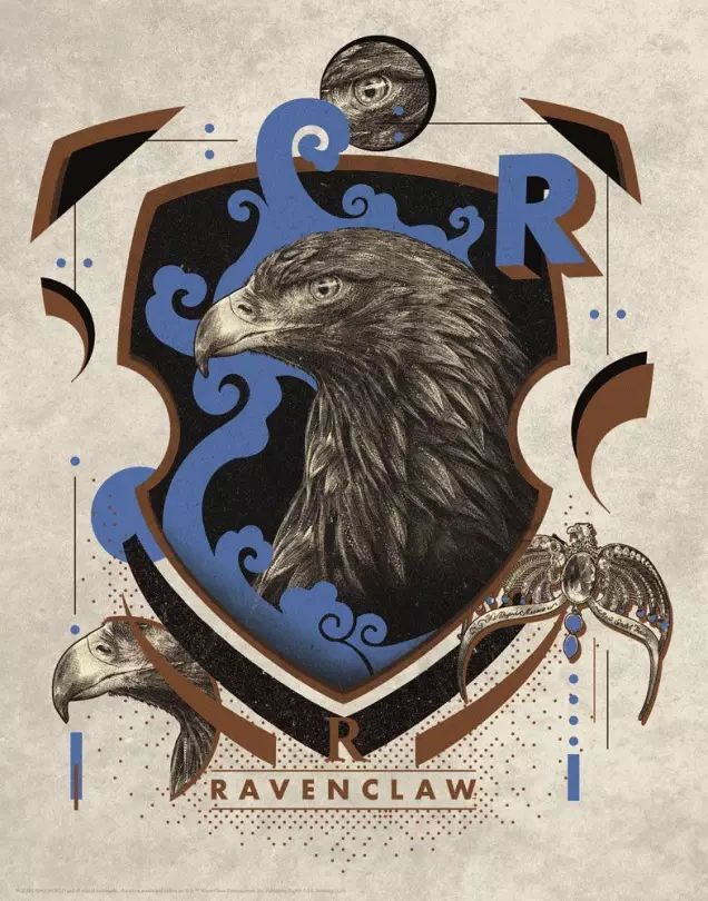 Harry Potter Art Print Ravenclaw 36 x 28 cm FaNaTtik