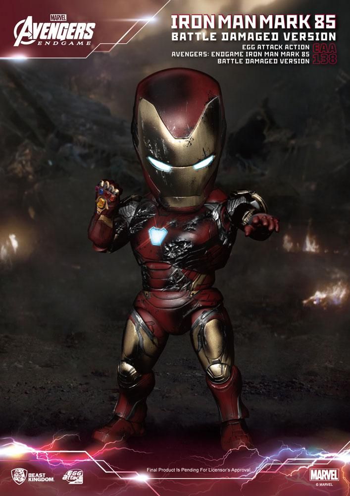 Avengers: Endgame Egg Attack Action Figure Iron Man Mark 85 Battle Damaged Version 16 cm Beast Kingdom Toys