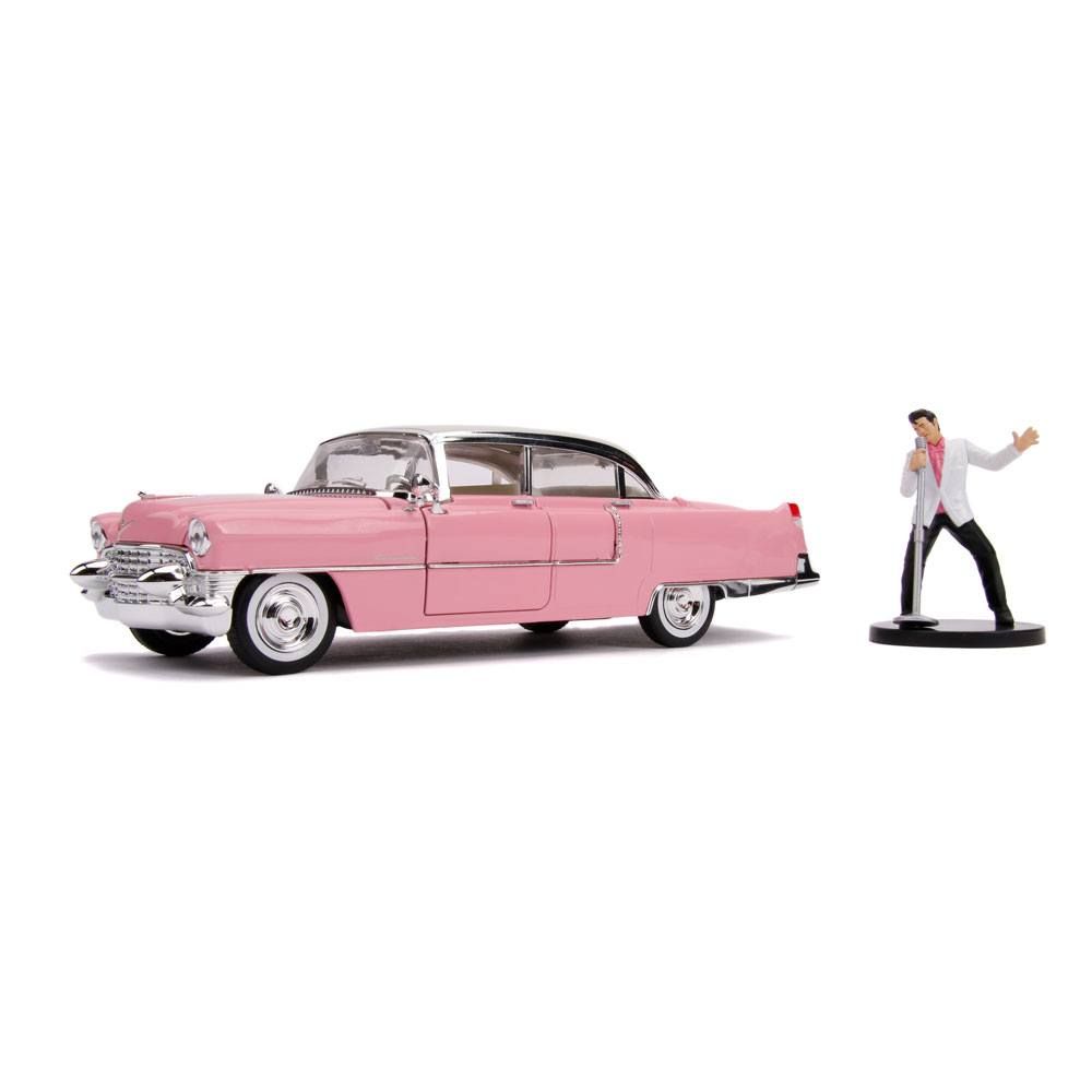 Elvis Presley Hollywood Rides Diecast Model 1/24 1955 Cadillac Fleetwood with Figure Jada Toys