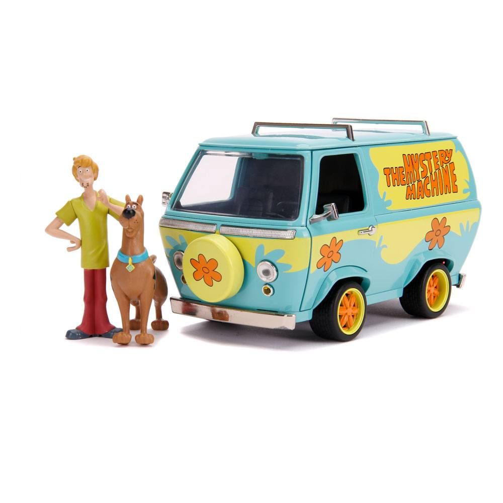 Scooby Doo Hollywood Rides Diecast Model 1/24 Mystery Van with Figures Jada Toys