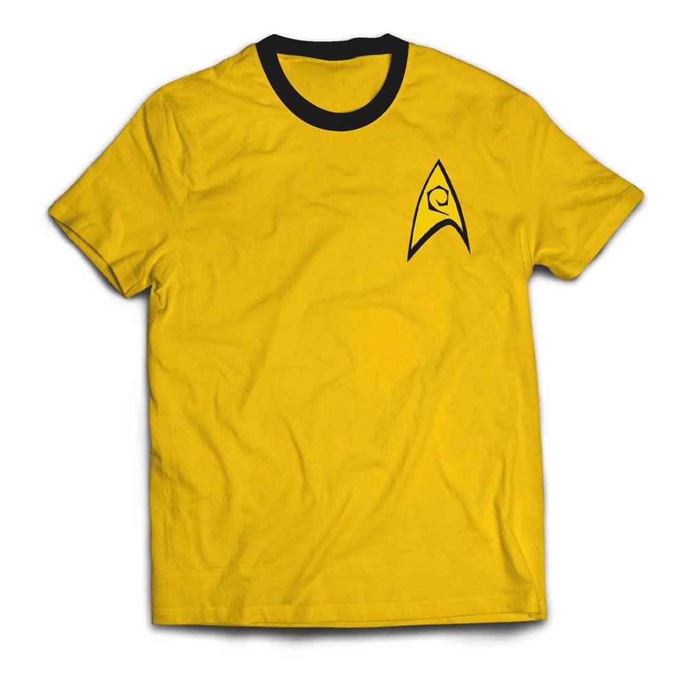Star Trek Ringer T-Shirt Command Uniform Size M PCMerch