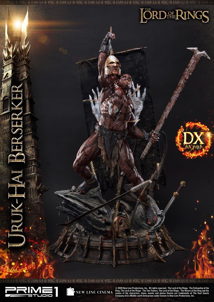 Lord of the Rings Statue 1/4 Uruk-Hai Berserker Deluxe Version 93 cm Prime 1 Studio