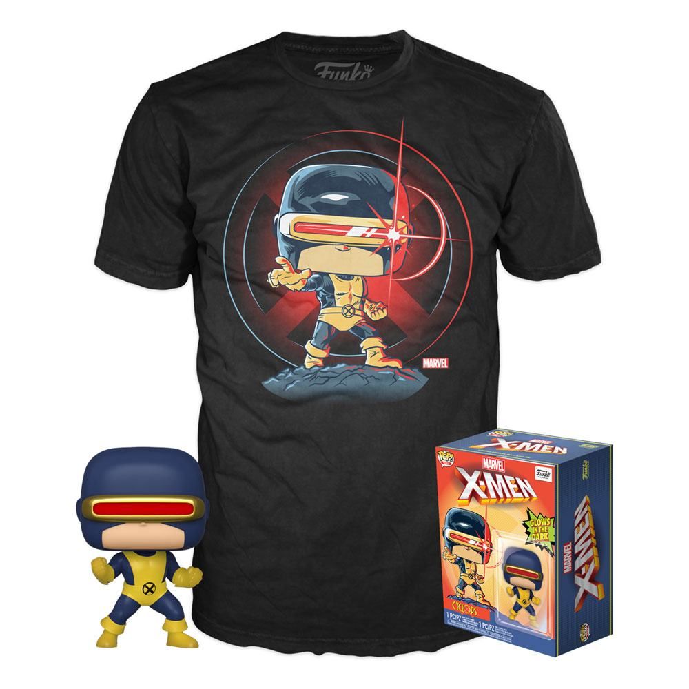 Marvel 80th POP! & Tee Box First Appearance Cyclops Size S Funko
