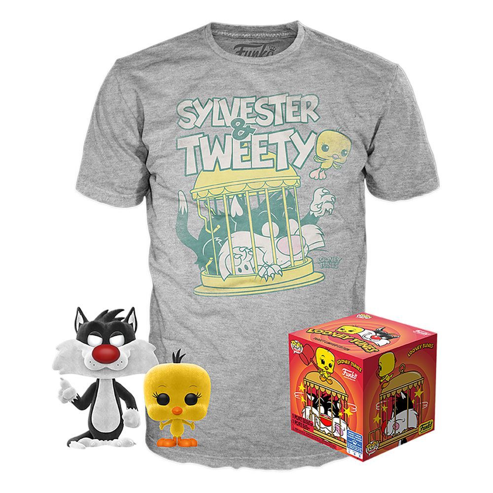 Looney Tunes POP! & Tee Box Sylvester & Tweety Size XL Funko