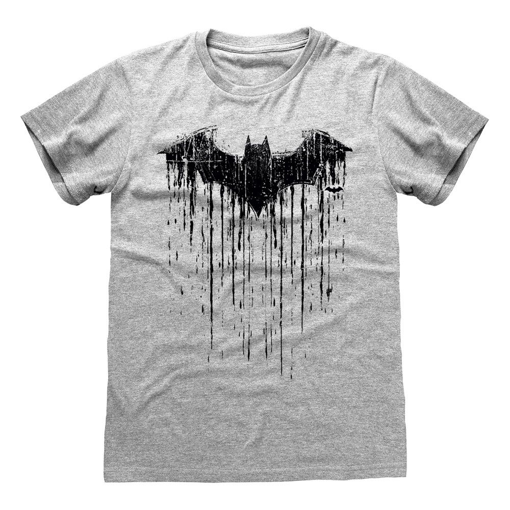 DC Batman T-Shirt Dripping Logo Size XL Heroes Inc