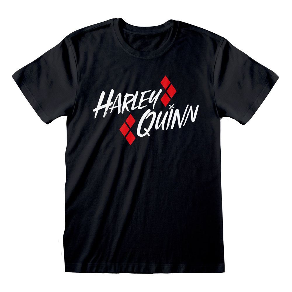 DC Batman T-Shirt Harley Quinn Bat Emblem Size S Heroes Inc