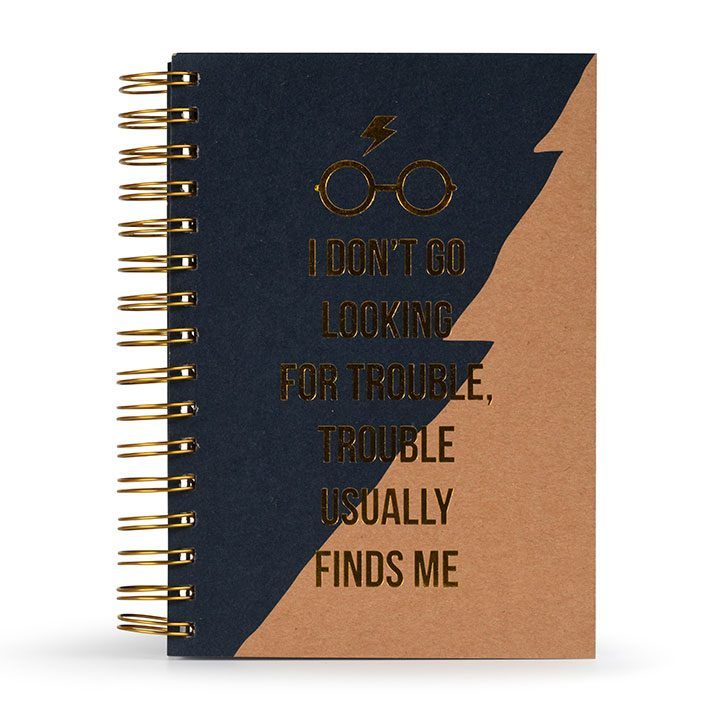 Harry Potter Premium Notebook A5 Trouble Usually Finds Me Pyramid International