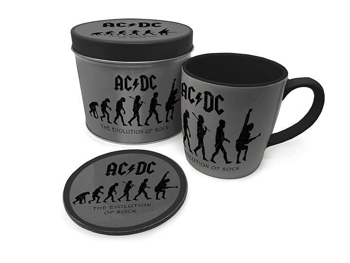 AC/DC Mug with Coaster The Evolution of Rock Pyramid International