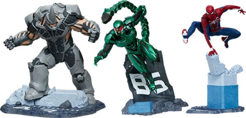 Marvel's Spider-Man Statues 1/12 Spider-Man, Rhino & Scorpion 17 cm PCS