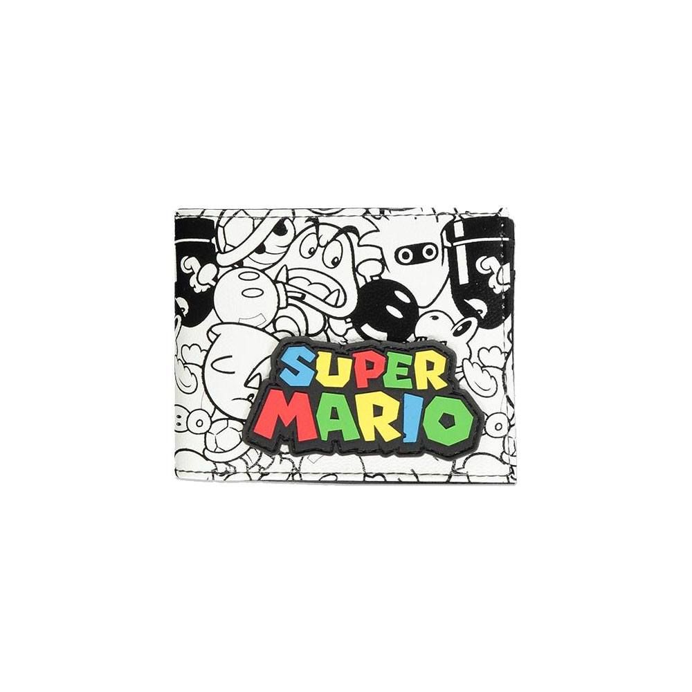 Super Mario Bifold Wallet Logo Difuzed