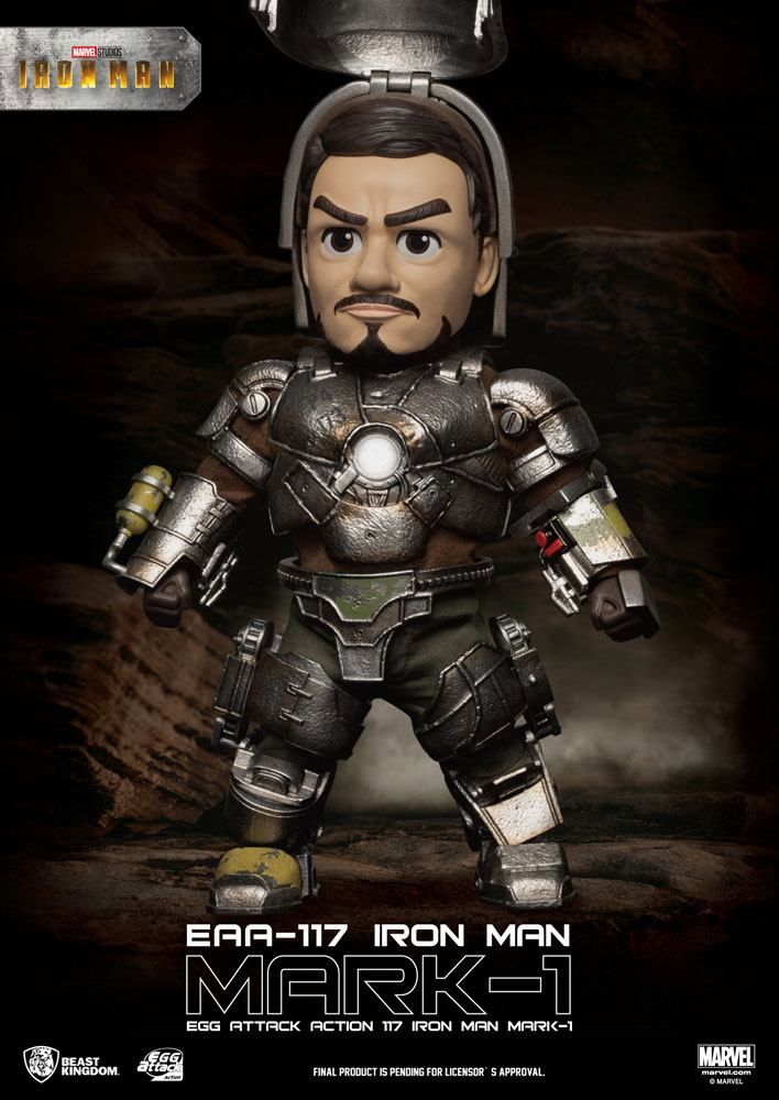 Marvel Egg Attack Action Figure Iron Man Mark I 16 cm Beast Kingdom Toys