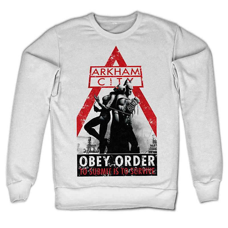Batman Arkham printed Sweatshirt Obey Order Licenced