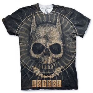 Batman printed t-shirt Gothic Skull Licenced